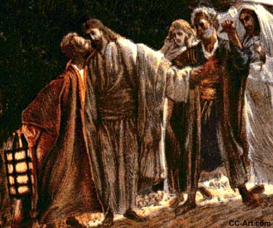 Judas betrays Jesus