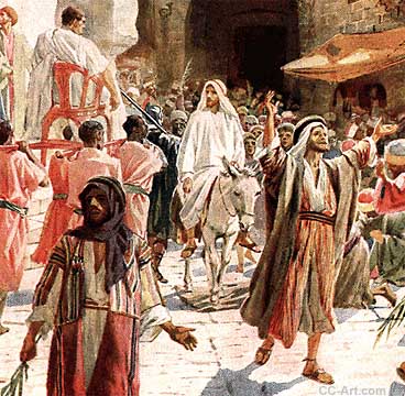 Palm Sunday Jesus Triumphal Entry Into Jerusalem